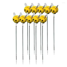 Garden Decorations 10pcs Stakes Decoration 3D Stake Outdoor Yard Lawn Ornaments Flower Pot Ground Insert Supply