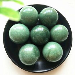 Decorative Figurines 36-38mm 1 Piece Natural Green Aventurine Crystal Sphere Quartz Ball Healing Decor Gift Stones And Minerals