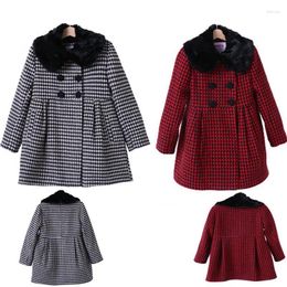 Jackets Children's Overcoat Winter Autumn In 2024 Red Black 2 Colours Thick Coats For Girls Clothing Age 3 To 12 Years