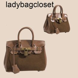 H hbirkins Genuine Grain Highend Womens Leather Portable Bag Top 2024 Lychee Bags High Togo Quality Cowhide IENW