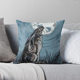 Pillow Moon Gazer Hare Artwork Throw Sofa Cover Pillowcases
