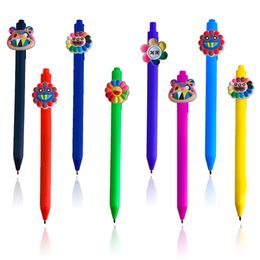 Painting Supplies Fluorescent Rainbow Flower Cartoon Ballpoint Pens Cute Nursing For Nurses School Students Graduation Gifts Mti Colour Ot6Fs