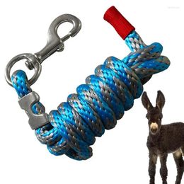 Dog Collars Lead Rope For Horses Horse Braided Pet Leashes Alloy Hook Heavy-Duty Traction Livestock Donkeys Large Dogs