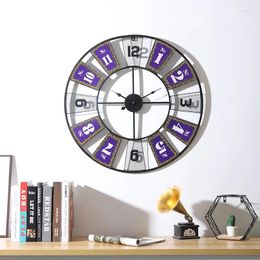 Wall Clocks Metal Iron Art Clock Simple And Fashionable Living Room Bedroom Decoration Watch