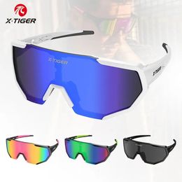 X-TIGER Cycling Polarised Glasses UV400 Protective Outdoor Sports Sunglasses MTB PC Cycling Equipment 240510