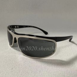 Top-Sellers Fashion Diamond Brand Logo Curved Sunglasses for Women or Men Sun Glasses