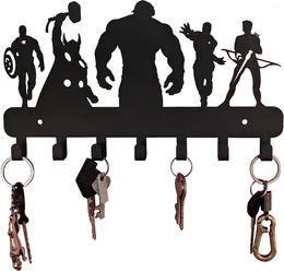 Hooks 7 Super Heros Wall Mounted Metal Key Holder Organizer Hook Towl Kitchen Home