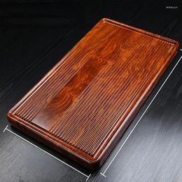 Tea Trays Large Complete Tray Drainage Chaban Chinese Solid Wood Drip Plateau De Service Handcrafted Furniture