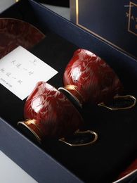 Mugs Couple's Coffee Cup Mug Couple Cups Gift Box A Pair Of Creative Wedding