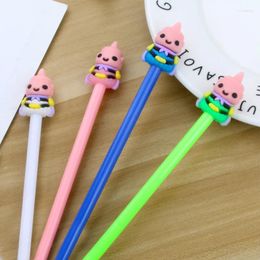 Pcs Wholesale Creative Anime Cartoon Head Unisex Gel Pens Cute Black Water Pen Student Supplies