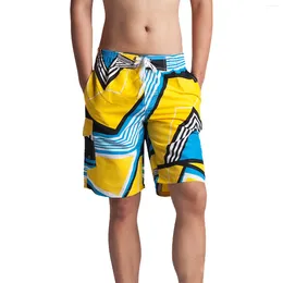 Men's Swimwear Mens Casual Drawstring Summer Men Swim Trunks Board Shorts With Zipper Pack Quick Y