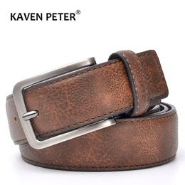 Accessories For Men Gents Leather Belt Trouser Waistband Stylish Casual Belts With Black Grey Dark Brown And Colour 220402 260w