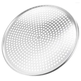 Mugs Pizza Pan Baking Household Screen Tray Oven Metal Plate Round Shaped Multi-function Wear-resistant Pans