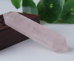HJT 334inch whole New 100 natural Rose crystal point quartz points reiki healing point crystal Cure chakra spirit energy st1400286