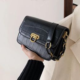 Shoulder Bags Niche Design Messenger Bag 2024 Fashion Female High-end Square Underarm Dual-use Width: 22cm