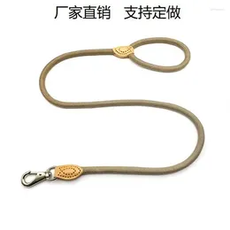 Dog Collars Pet Traction Foreign Trade Order Nylon Round Rope Solid Color Reflective Can Be Shipped Directly