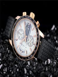 Whole new fashion men watches sport style Quartz stopwatch top quality Chronograph watch steel wrist watch 5292200520