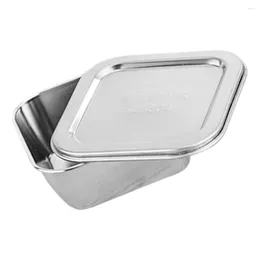 Dinnerware Stainless Steel Large Container Sample Boxes Storage Containers For School Canteen 300ml