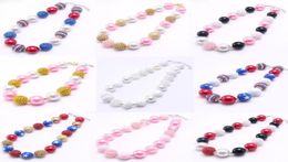 Chokers MHSSUN All Style Random 1Pcs Cute Girls Kids Beads Necklace Fashion Child Chunky Inventory ClearanceChokers1968837