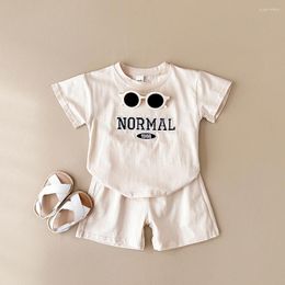 Clothing Sets 2024 Summer Baby Boys Fashion Suit Letter Embroidery T-shirts Shorts 2Pcs Casul Infant Toddler Girls Clothes Kids