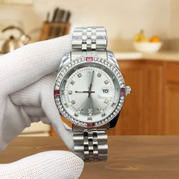Designer Watch Womens Reloj Watch Luxus Frauenkleid Watch Luminous Water of Week Dating Damen Uhr Edelstahl mit Diamond Damens Quartz Uhr Reloj+Box