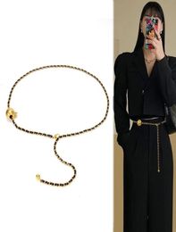 Belts Luxury Designer Fashion Belt Corset Body Metal Waist Chain Lanyards For 2021 Women039s Dress Jeans Ceinture Femme Pasek D9225965
