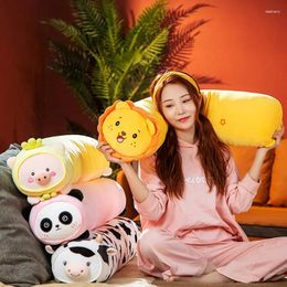 Pillow 110cm Lion Stuffed Animal Panda Pig Toy Chair Sofa Back Comfortable Home Decoration Gifts For Kids Girl Washable