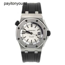 Audemar Pigue Watch Royal Oak Apf Factory Offshore Diver Stainless Steel White Dial 42mm 15710st RFA3