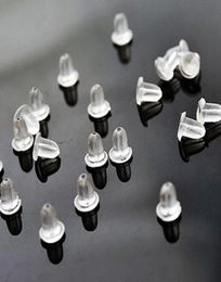 500 pcslot Plastic Silicone Earring Backs Stoppers DIY Jewellery Findings Components Earnuts Stud Earring Plugs Accessories3749321