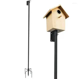 Other Bird Supplies Feeder Pole 1.8m House Removable Post Set With Screws Universal Replacement Parts For Outdoors Black