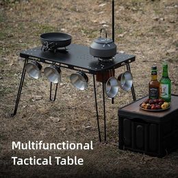 Camp Furniture Outdoor Folding Tactical Table Lightweight Steel IGT Camping Portable Picnic Barbecue Small