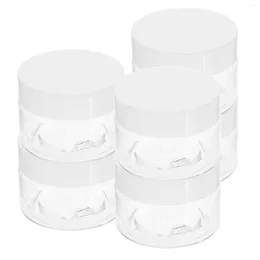 Storage Bottles 6 Pcs Jars Cream With Lids Empty Container Little The Pet Wide Mouth Travel