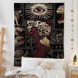 Tapestries Japan Adventure Action Anime Fullmetal Alchemist Art DIY Wall Tapestry Hippie Flower Carpets Dorm Decor