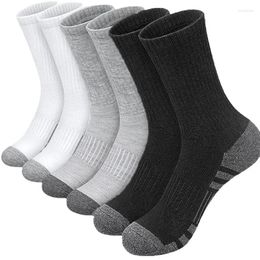 Sports Socks 6 Pairs EUR39-47 Plus Size Women Men High-Quality Gym Crew Runing Baskteball Football High Tube