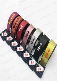 INS Popular Fashion Brand Belts Designer New Handmade Classic Letter Embroidery Belt Street Hip Hop Casual Loose Belts With Red La7545770