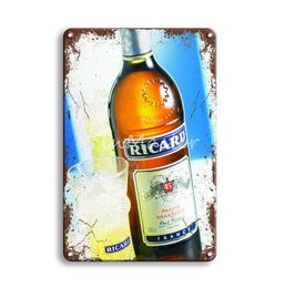 Ricard Beer Metal Tin Sign Vintage Havana Club Poster Metal Signs Antique Irish Pub Bar Cafeteria Kitchen Art Wall Home Decor5060434