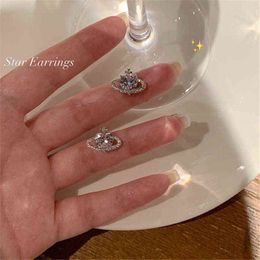 2022 New Trendy Korean Planet Stud Earring For Women Ear Pierced Wedding Party Jewelry Gift Pendientes eh300 264M