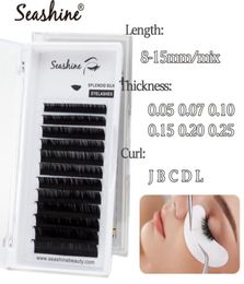 Seashine Delivery Quickly Individual Eyelash Extension Korean PBT Material 815mm single OR mix length 003025 Thickness Volume 8909893