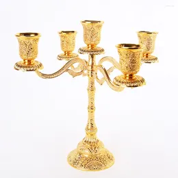 Candle Holders European Style Metal Candlestick Wedding Holder Party Home Decor Gift