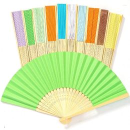 Party Favour Sculptured Wedding Folding Fan Paper Outdoor Personalised Handmade Bamboo Gift For Bridesmaids Weddin