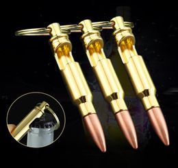 Bullet Bottle Opener Zinc Alloy Key Ring Pendant Personality Keychain Bar Gadget Metal Kitchen Tools7864146