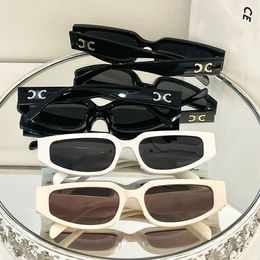 glasses designers men black Sunglasses 1:1 quality model CL40269U Cat eye retro rectangular side metal letters Anti-UV lunettes trendy sunglasses for women designer