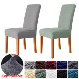 Chair Covers 1/2/4/6 Pcs Jacquard Corn Kernel Fabric Cover Universal Size Stretch Seat Slipcovers Dining Room Home Decor