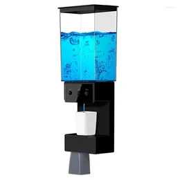 Liquid Soap Dispenser Mouthwash For Bathroom Touchless 650ML Wall Mounted Automatic With 2Pcs Magnetic Cups