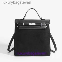 High Quality Handmade Kelyys Original Designer Bag Hremms 2024 New High Capacity Bag Autumn and Winter Womens Backpack with Real Logo