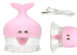 Cute Tongue Licking Vibrator Nipple Sucker Vaginal Vibrator Clitoral Stimulator Body Massage Sex Shop Adults Toys For Women9752122