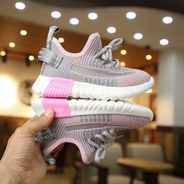 Sneakers 2021 Childrens Sports Shoes Coconut Breathable Solid Sole Spring and Autumn New Girls Parent Child Instagram H240510