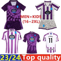Real 23 jersey soccer 24 Valladolid AMALLAH Club SAD 2023 2024 camisetas de futbol kit kids Equipment G. PLATA FOOTBALL SHIRTS MONCHU Man Kits 1501 20 20