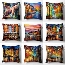 Pillow Art Painting Pillowcase Cover Home Decor S Sofa Living Room