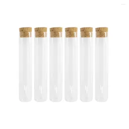 Storage Bottles 24Pcs 110ml Empty Clear Test Tube Glass Small Container Make Handicraft Wishing Hyaline Cosmetic Perfume Vials